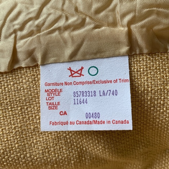 Vintage Essay Yellow Blazer with Shoulder Pads - Size 16 - Picture 8 of 9